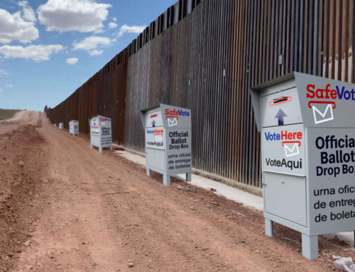 Ballot Drop Boxes Installed Along Border Wall