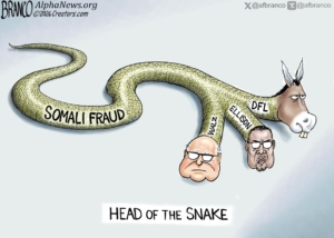 Alpha News cartoon: Creepy crawler Alpha News cartoon: Creepy crawler