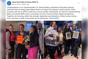 St. Paul district praises board member facing felony charges in church invasion for her ‘leadership’