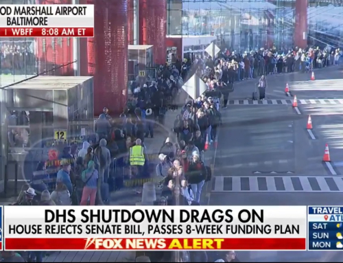 Travelers Line Up on Sidewalk Outside Terminal in Freezing Temps at Baltimore Airport as Democrats Block Funding For TSA (VIDEO) | The Gateway Pundit