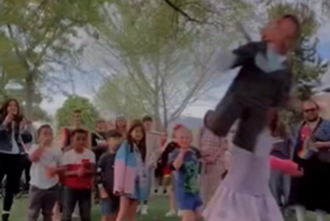 LGBT Event at Brigham Young University Features Painting of Trump’s Severed Head, Children Bashing a Piñata of Republican Senator Mike Lee | The Gateway Pundit