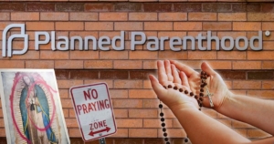 Vermont Pro-Life Prayer Group Attacked with Spray Paint While Praying Rosary Across from Planned Parenthood, Our Lady of Guadalupe Painting Vandalized and Destroyed | The Gateway Pundit